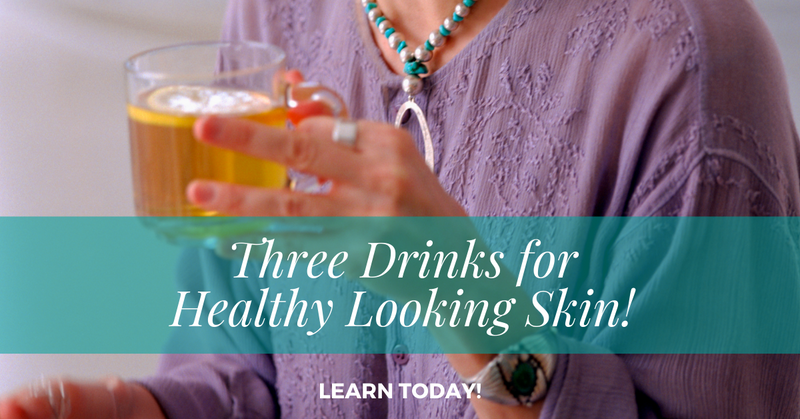 three drinks for glowing healthy skin. Skincare tips 