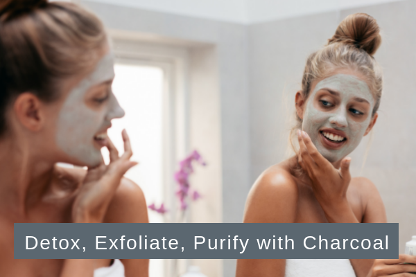 Detox, Exfoliate your skin with charcoal, skincare, beauty, beauty routine, natural skincare